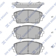 Тормозные колодки дисковые SANGSIN SP1405A Kia Picanto A 4GAJ0E