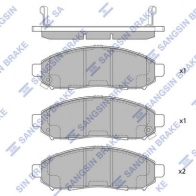 Тормозные колодки дисковые SANGSIN 74PSYR I 1439856339 SP1460A