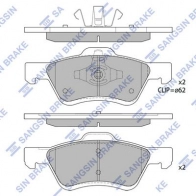 Тормозные колодки дисковые SANGSIN 1439856349 SP1497B MIO Y4