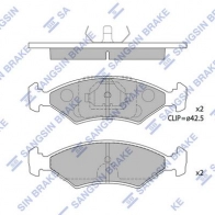 Тормозные колодки дисковые SANGSIN 1439856352 SP1505 BVVD3W C