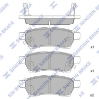 Тормозные колодки дисковые SANGSIN 1439856354 SP1513A 3IE PQ