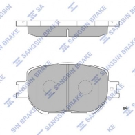 Тормозные колодки дисковые SANGSIN MEIO WA2 SP1566 1439856368