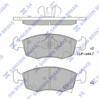 Тормозные колодки дисковые SANGSIN 7S WRT 1439856419 SP1697