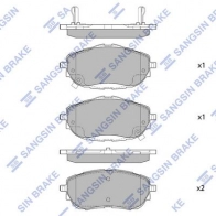 Тормозные колодки дисковые SANGSIN 3T5 08 SP1700A 1439856421