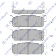 Тормозные колодки дисковые SANGSIN 5HEO3 3 1439856452 SP1764