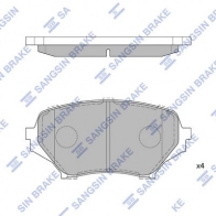 Тормозные колодки дисковые SANGSIN 1439856454 SP1770 OY 0KL