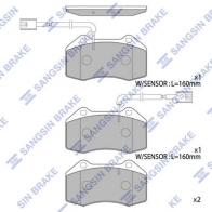 Тормозные колодки дисковые SANGSIN 1439856473 SP1813 76LP 2Q