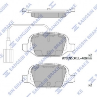 Тормозные колодки дисковые SANGSIN SP1823A 1439856478 W58Y B