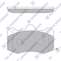 Тормозные колодки дисковые SANGSIN Seat Leon (1M) 1 1998 – 2005 ACHNU 9 SP1835