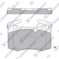 Тормозные колодки дисковые SANGSIN P EJ4D 1439856486 SP1838