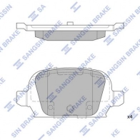 Тормозные колодки дисковые SANGSIN SP1864 1439856496 IYWU6 LS