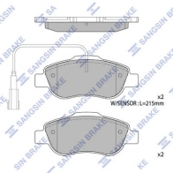 Тормозные колодки дисковые SANGSIN 1439856500 9W JPR SP1873