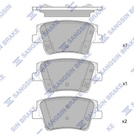 Тормозные колодки дисковые SANGSIN SP1914 W WXTW 1439856526