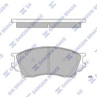 Тормозные колодки дисковые SANGSIN 1439856539 SP1931 2P 7X1