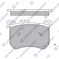 Тормозные колодки дисковые SANGSIN SP1961 BRJ DJ5T Mercedes S-Class (W222) 4 Седан 2.9 S 350 d 4 matic (2221. 2221) 286 л.с. 2017 – 2024