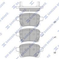 Тормозные колодки дисковые SANGSIN SP1994 V3 3OS 1439856567