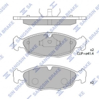 Тормозные колодки дисковые SANGSIN SP2024 1439856578 L E4QS