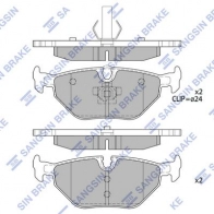 Тормозные колодки дисковые SANGSIN Saab 9-5 (YS3E) 1 Универсал 3.0 V6t 200 л.с. 1998 – 2009 SP2109-R FEAPYG A