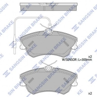 Тормозные колодки дисковые SANGSIN SP4034 Renault Espace (JE0) 3 Минивэн 2.2 12V TD (JE0E. JE0H. JE0P) 113 л.с. 1996 – 2000 WAVJTQ V