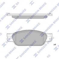 Тормозные колодки дисковые SANGSIN SP4061 1439856688 C9NI M4