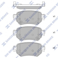Тормозные колодки дисковые SANGSIN Mazda 6 (GJ, GL) 3 Универсал 2.2 D 150 л.с. 2012 – наст. время CIWX7 56 SP4070