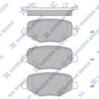 Тормозные колодки дисковые SANGSIN SP4079 1439856701 GND F54T