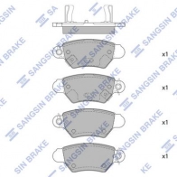 Тормозные колодки дисковые SANGSIN 1439856707 GEMJDI 3 SP4095