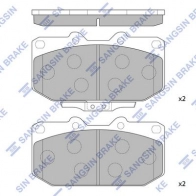 Тормозные колодки дисковые SANGSIN SP4156 Subaru Impreza (GC, GF) 1 1992 – 2000 HHDA2 Q