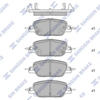 Тормозные колодки дисковые SANGSIN HII R6 SP4177 1436755711