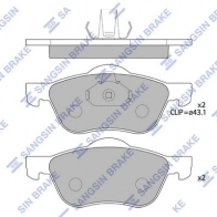 Тормозные колодки дисковые SANGSIN J3TA FK SP4182 1439856773