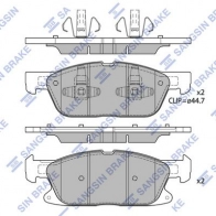 Тормозные колодки дисковые SANGSIN S TZN4 SP4251 1439856820