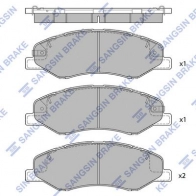 Тормозные колодки дисковые SANGSIN Honda CR-X HO PTEG SP4271