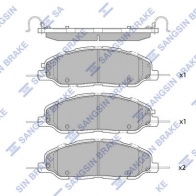 Тормозные колодки дисковые SANGSIN SP4305 E7I0 L 1439856854