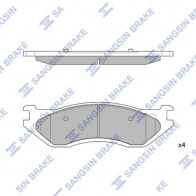 Тормозные колодки дисковые SANGSIN 1439856871 SP4325 H8G EBK