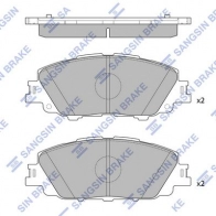 Тормозные колодки дисковые SANGSIN SP4340 1439856881 3C ZS2