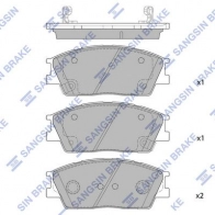 Тормозные колодки дисковые SANGSIN 4G 47N 1439856903 SP4372