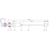 Датчик износа колодок SANGSIN Mercedes Sprinter (906) 2 Фургон 2.1 (4,6T) 413 CDI (9053. 9055. 9057) 129 л.с. 2006 – 2016 SWS2500 53E EU1