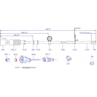 Датчик износа колодок SANGSIN TS WRR3 SWS5201 Lexus LS (XF30) 3 2000 – 2006