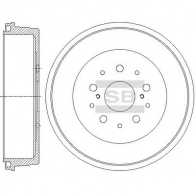Тормозной барабан SANGSIN 1439914016 SD4055 1JM 0O0