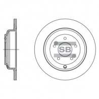 Тормозной диск SANGSIN SD1125 Hyundai Genesis (BH) 1 Седан 3.8 V6 335 л.с. 2008 – 2014 PVQ Q21