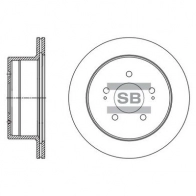 Тормозной диск SANGSIN SD1129 Hyundai H1 Starex (A1) 1 Минивэн 2.4 4WD 112 л.с. 1998 – 2004 18VS6 PV