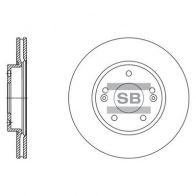 Тормозной диск SANGSIN D W0Q3 Kia CeeD (JD) 2 Хэтчбек 1.0 T GDI 120 л.с. 2015 – наст. время SD1135