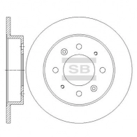 Тормозной диск SANGSIN SD2041 3LS QAZ Kia Spectra (LD) 2 Седан 1.6 122 л.с. 2006 – 2009