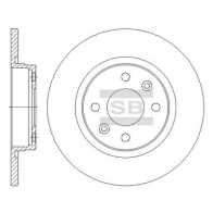 Тормозной диск SANGSIN Renault Sandero (B8) 2 Хэтчбек 1.6 90 л.с. 2015 – наст. время L96 RL SD3049