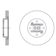 Тормозной диск SANGSIN SD3061 Renault Sandero (B8) 2 Хэтчбек 1.2 16V 75 л.с. 2015 – наст. время X ZP003A