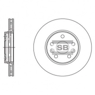 Тормозной диск SANGSIN SD3062 M S7HT Mercedes Citan (W415) 1 2012 – 2020