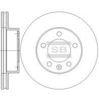 Тормозной диск SANGSIN Nissan NV400 (X62) 1 Автобус 2.3 dCi 160 163 л.с. 2014 – 2016 SD3068 IS EU6