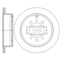 Тормозной диск SANGSIN SD4032 6WZH RH Toyota Sequoia (XK30, XK40) 1 2000 – 2007
