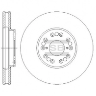 Тормозной диск SANGSIN 1422790120 SD4040 L6 KWT