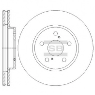Тормозной диск SANGSIN SD4064 GS X0O1X 1439914022
